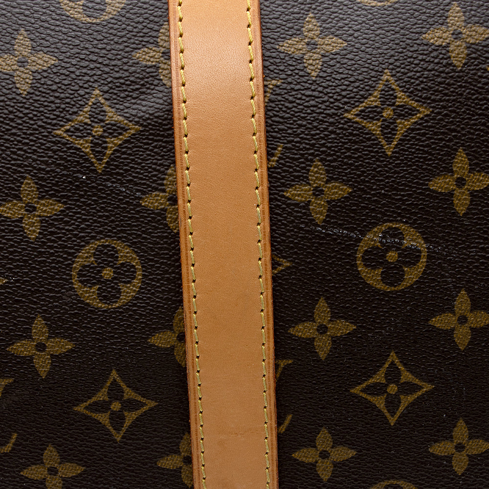 Louis Vuitton Vintage Monogram Canvas Keepall Bandouliere 60 Duffel Bag (SHF-16878)