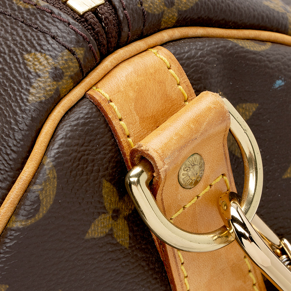 Louis Vuitton Vintage Monogram Canvas Keepall Bandouliere 60 Duffel Bag (SHF-17040)