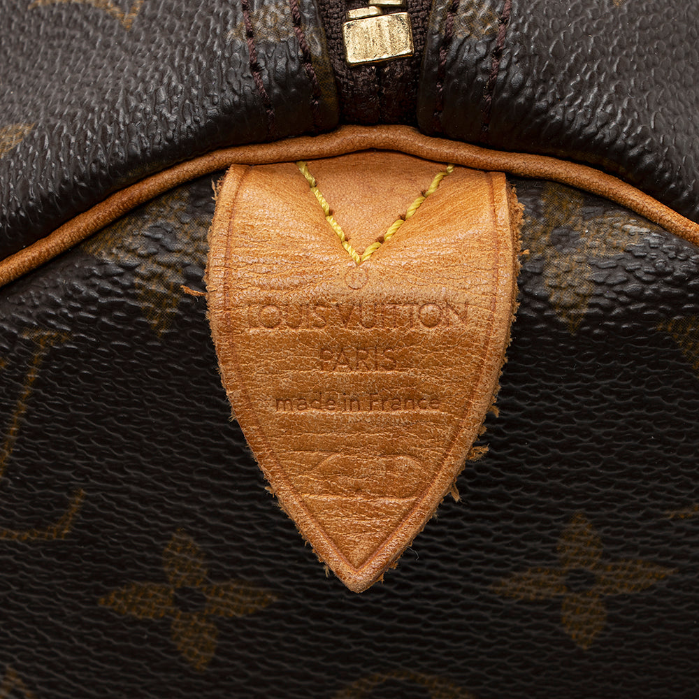 Louis Vuitton Vintage Monogram Canvas Speedy 30 Satchel (SHF-18386)