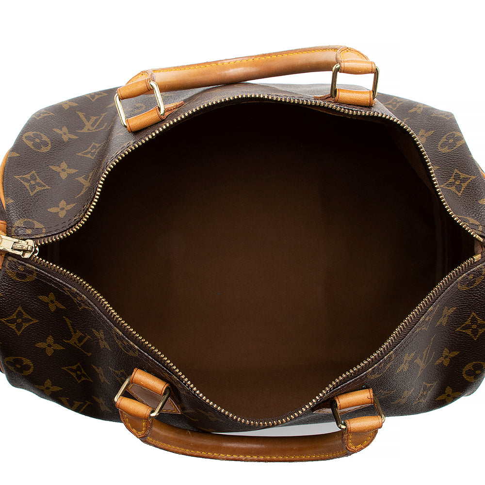 Louis Vuitton Vintage Monogram Canvas Speedy 35 Satchel (SHF-15240)