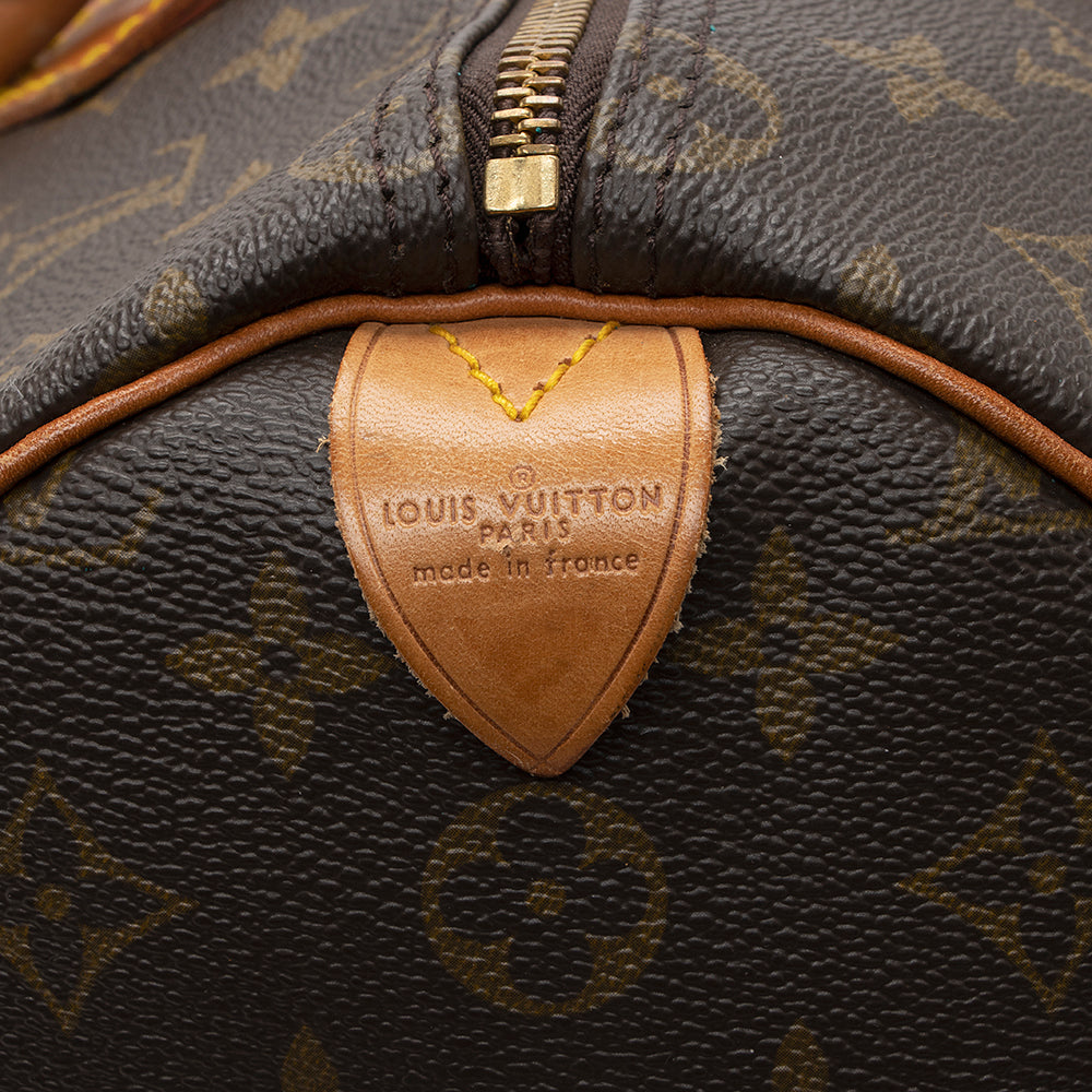 Louis Vuitton Vintage Monogram Canvas Speedy 35 Satchel (SHF-18360)