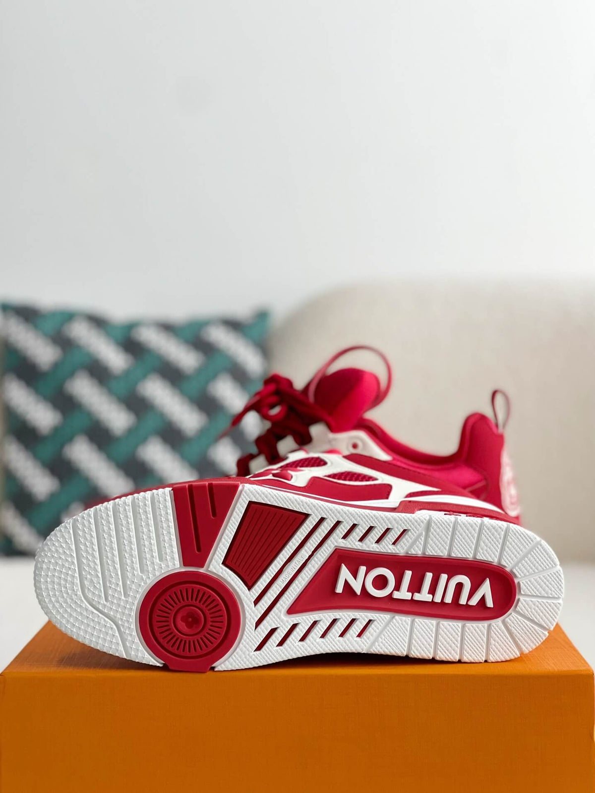 Louis Vuitton LV Skate Sneaker Red White