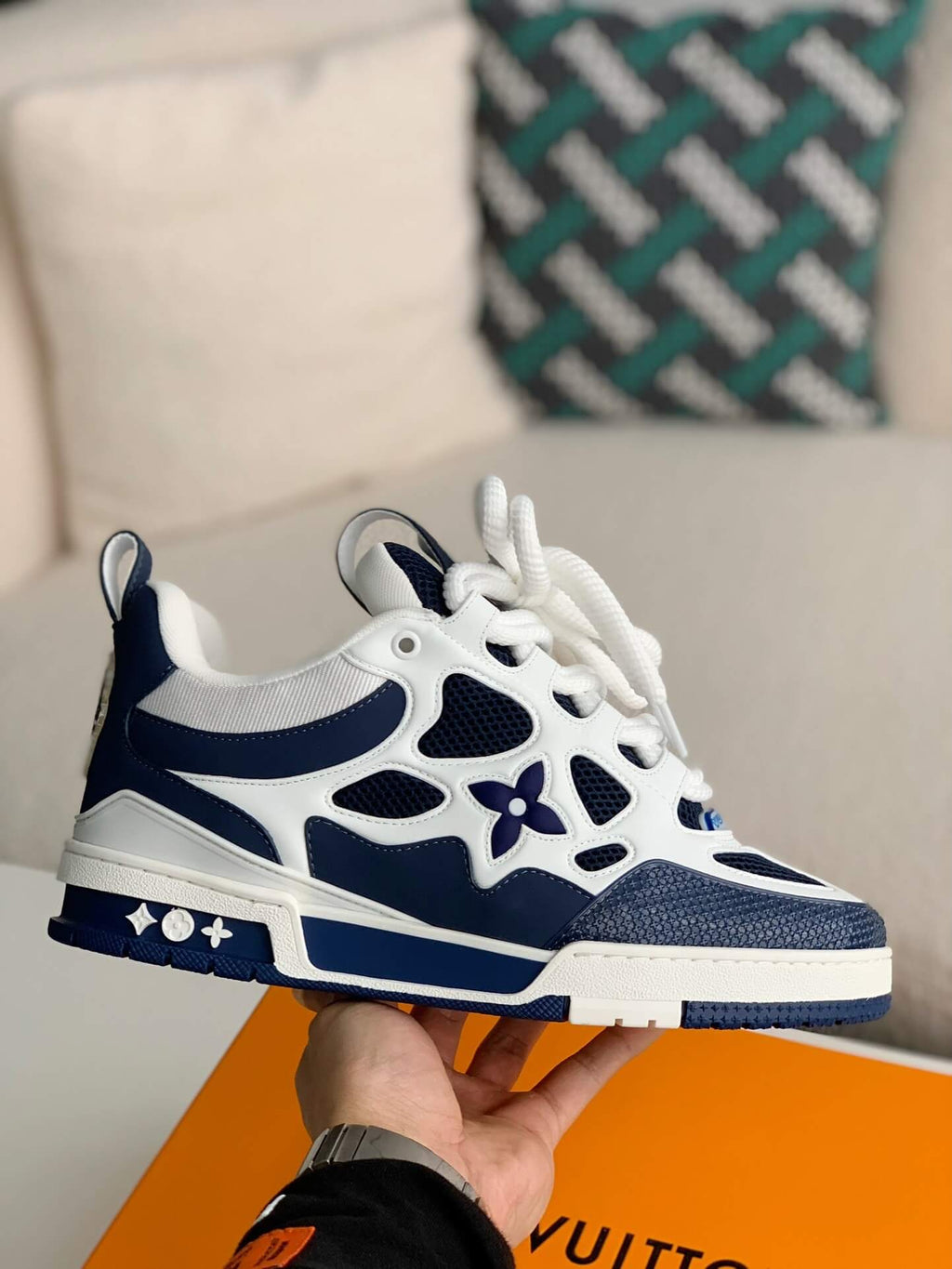 Louis Vuitton LV Skate Sneaker 'Marine White'
