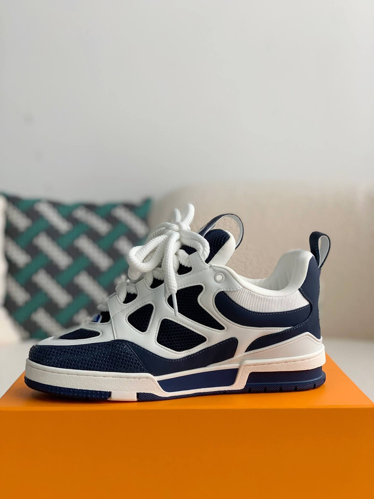 Louis Vuitton LV Skate Sneaker 'Marine White'