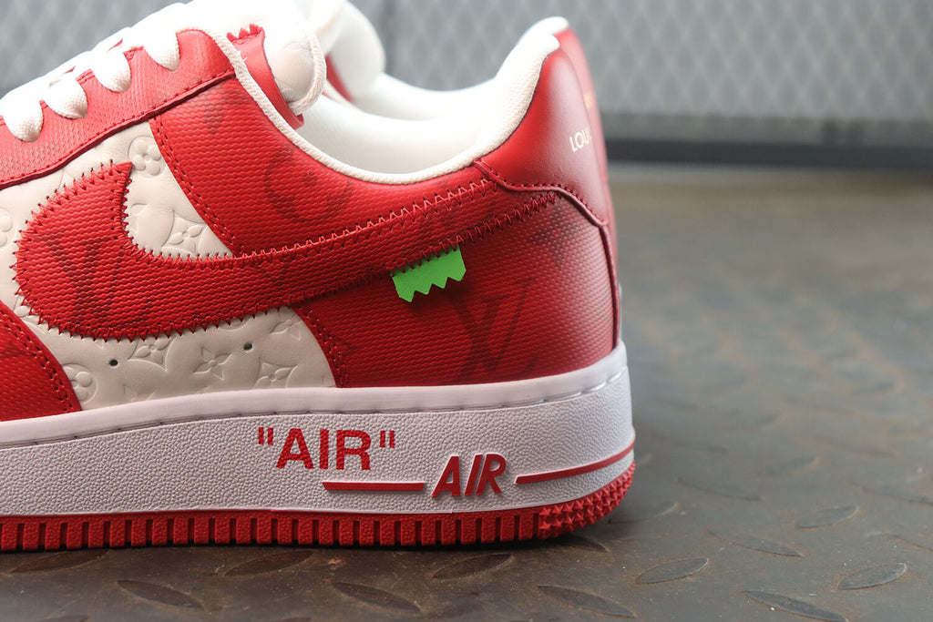 Louis Vuitton x Nike Air Force 1 Low Red White Monogram