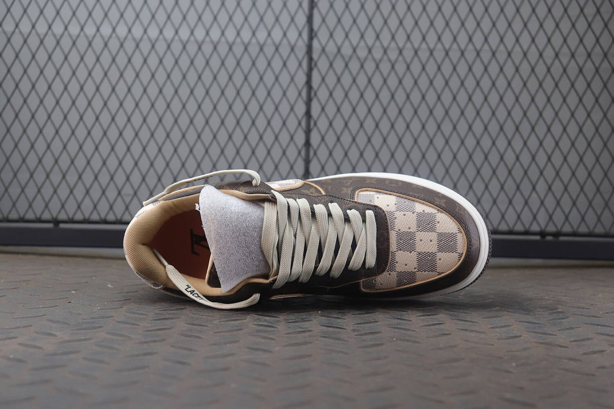 Louis Vuitton X Air Force 1 Low Trainer Brown Monogram Sneakers