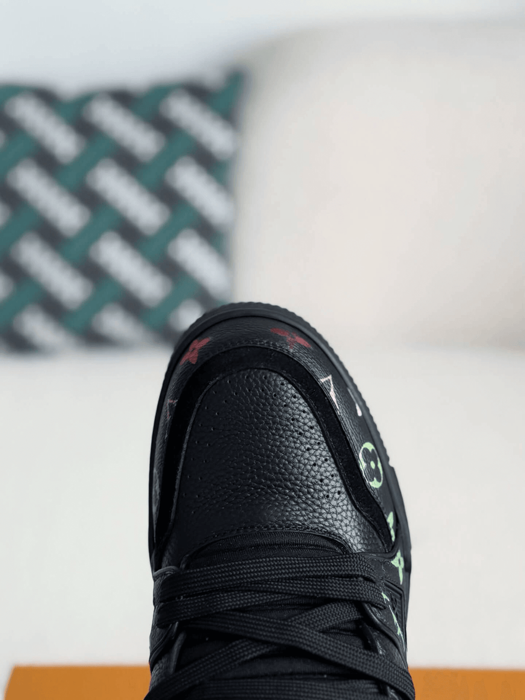 Louis Vuitton LV Trainer #54 Black Multicolor Monogram Sneaker