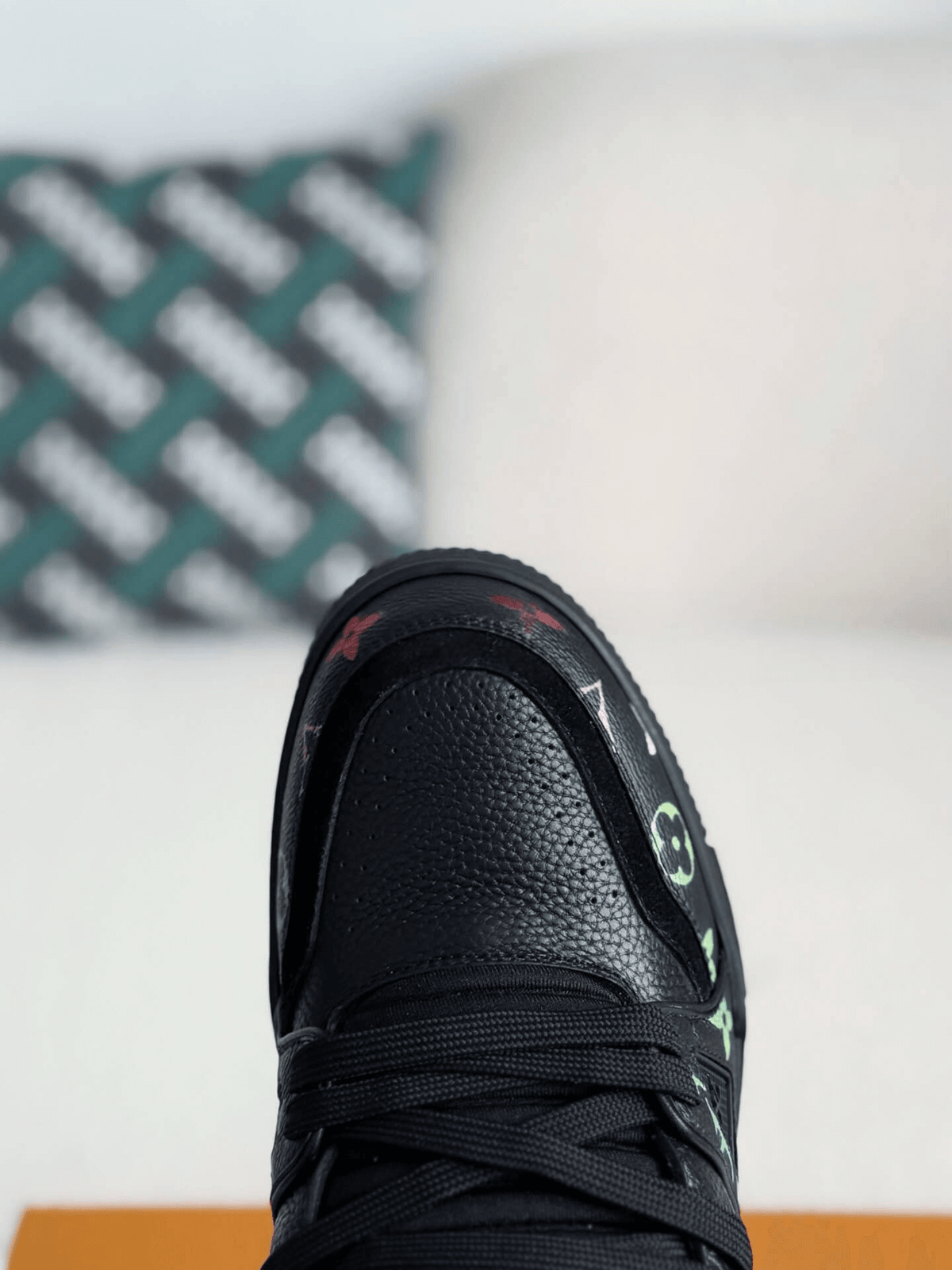Louis Vuitton LV Trainer #54 Black Multicolor Monogram Sneaker