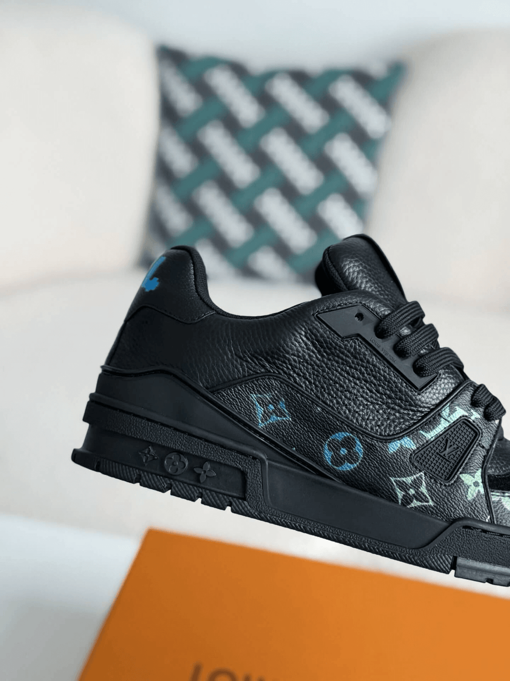 Louis Vuitton LV Trainer #54 Black Multicolor Monogram Sneaker