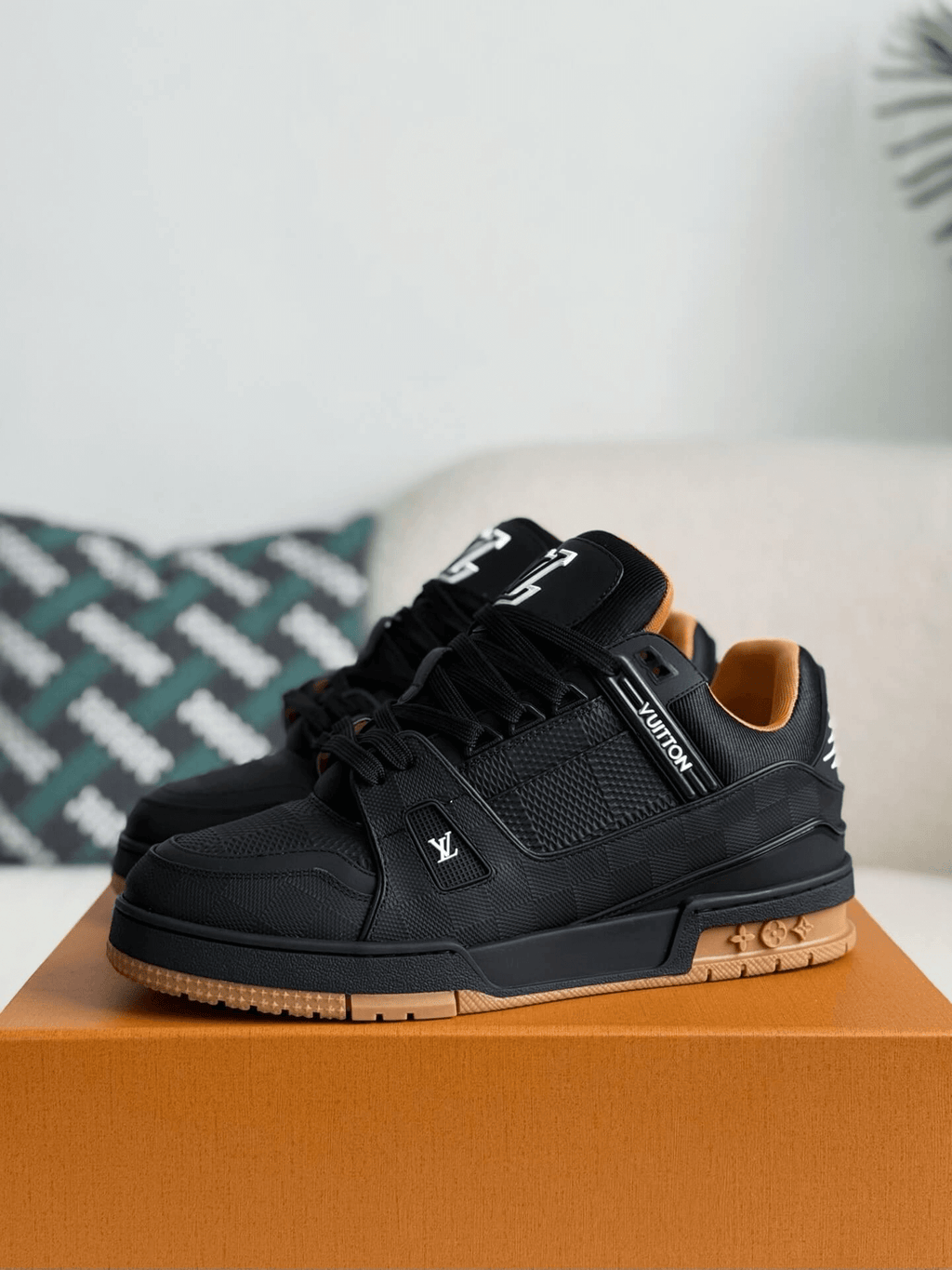 Louis Vuitton LV Trainer Sneaker Black Gum Damier