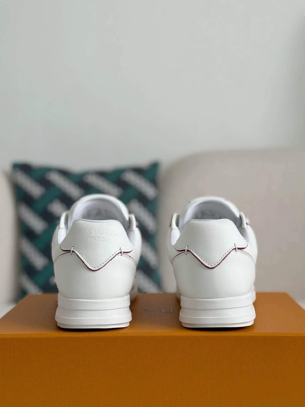 Louis Vuitton LV Butter Sneaker 'White/Burgundy'