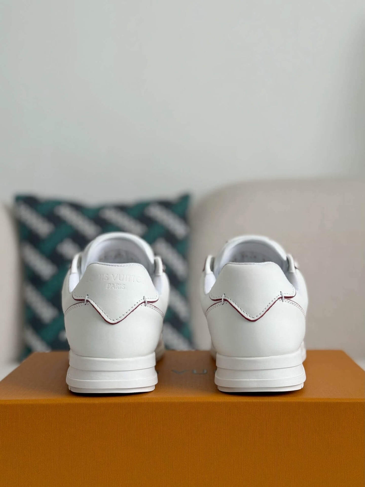 Louis Vuitton LV Butter Sneaker 'White/Burgundy'