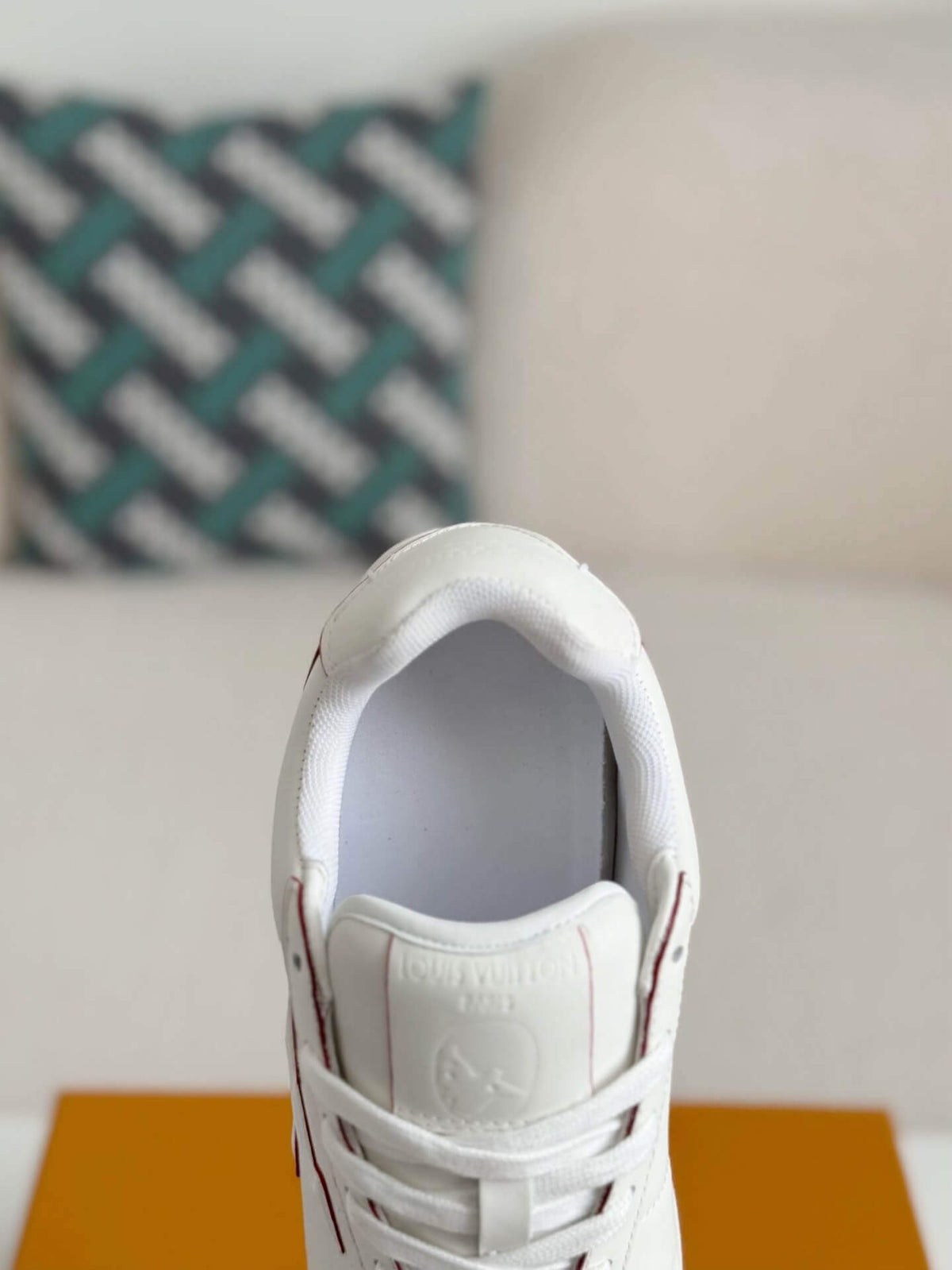 Louis Vuitton LV Butter Sneaker 'White/Burgundy'