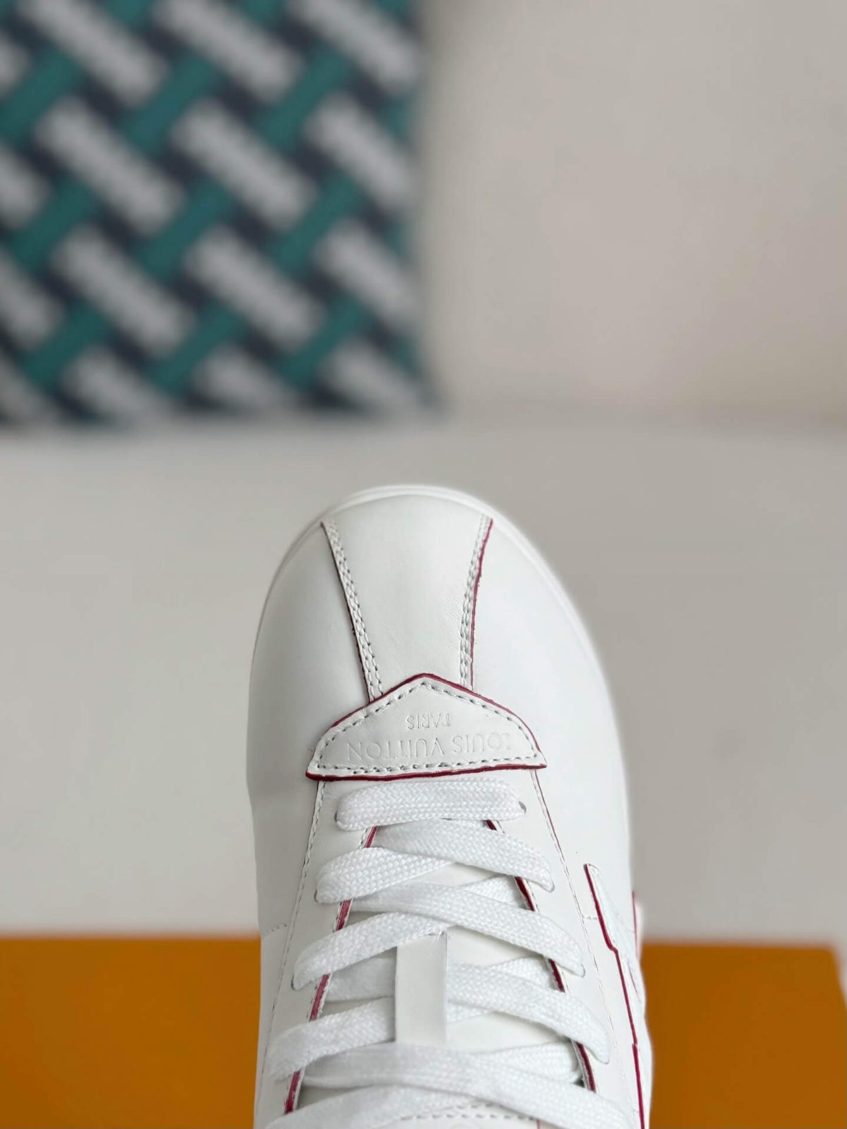 Louis Vuitton LV Butter Sneaker 'White/Burgundy'