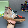 Off-White Off-Court 3.0  Suede Canvas Beige Dark High-Top Sneaker