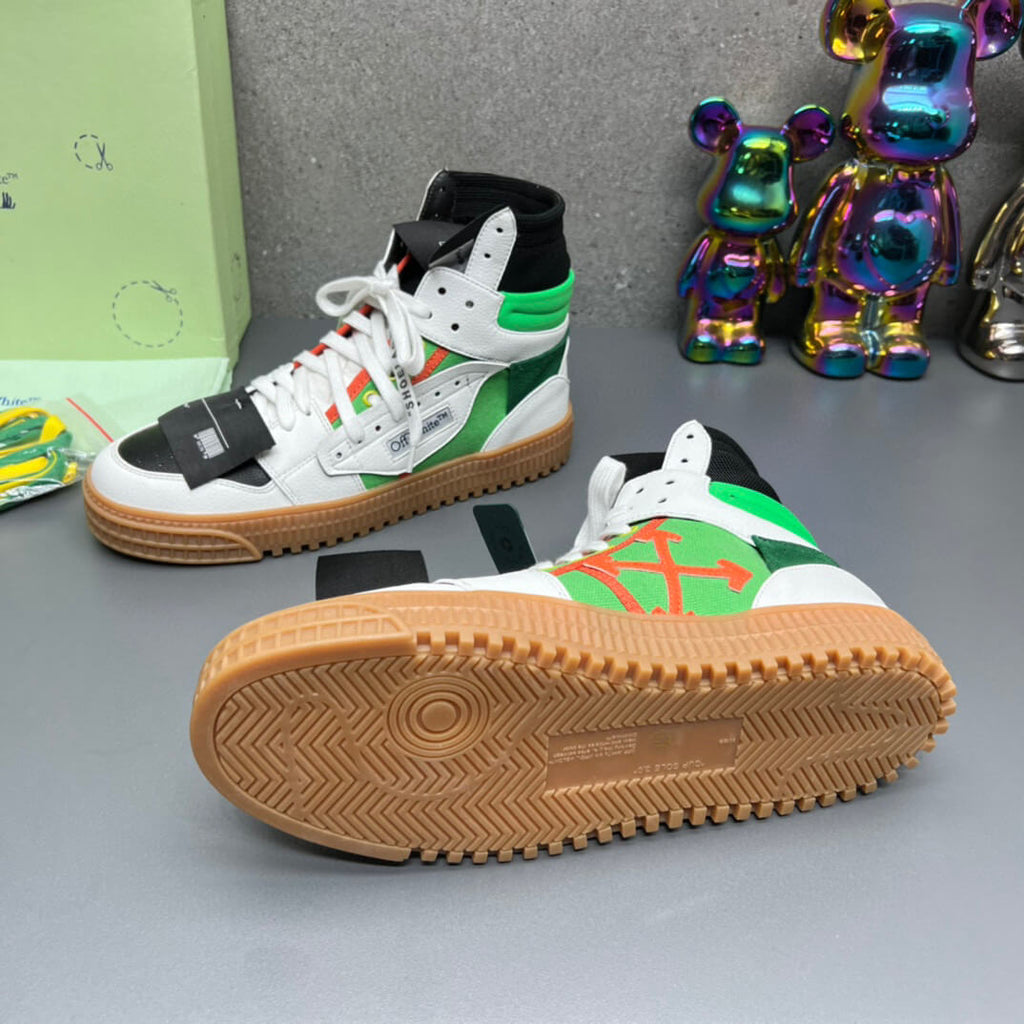 Off-White Off-Court 3.0  White Green High-Top Sneaker