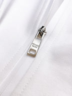 Prada Linea Rossa White Tracksuit Set - Technical Knit Zip-Up Hoodie & Jogger Suit