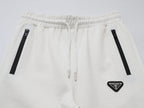 Prada Linea Rossa Tracksuit Set - White Technical Knit Zip Jacket & Pants
