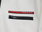 Prada Linea Rossa Tracksuit Set - White Technical Knit Zip Jacket & Pants