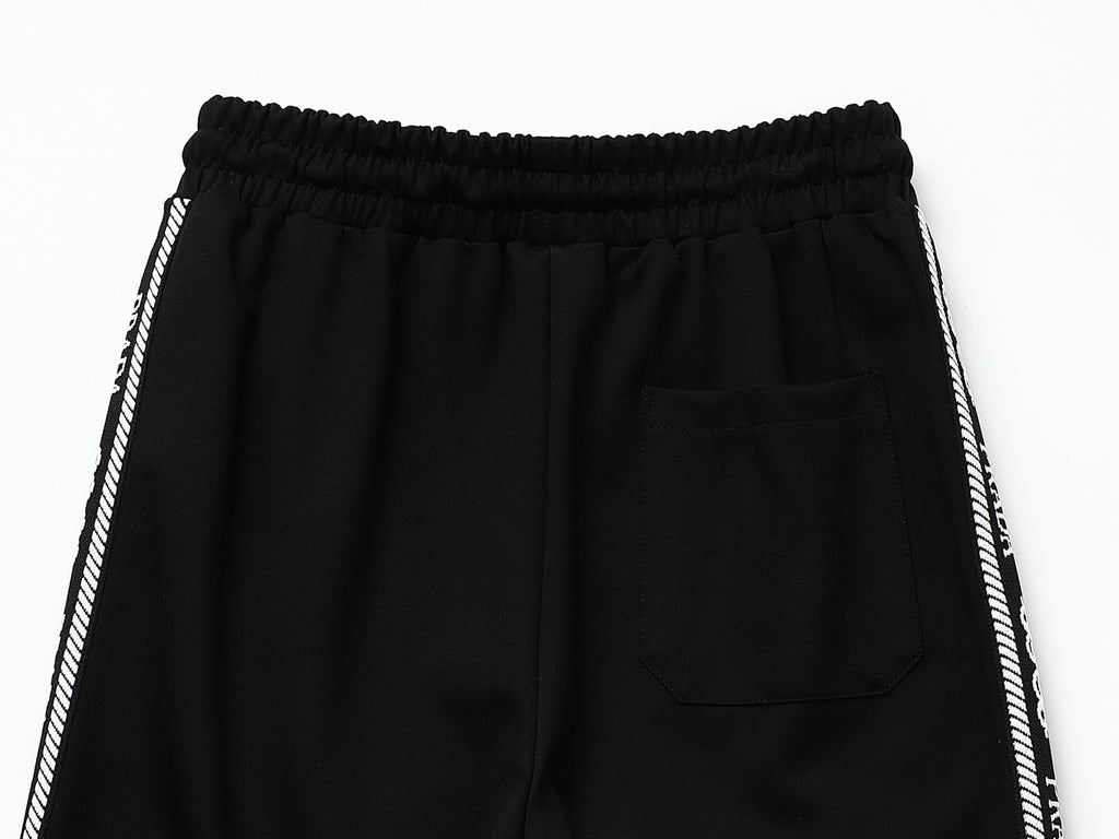 Prada Milano Logo Side Band Technical Jersey Jacket Black