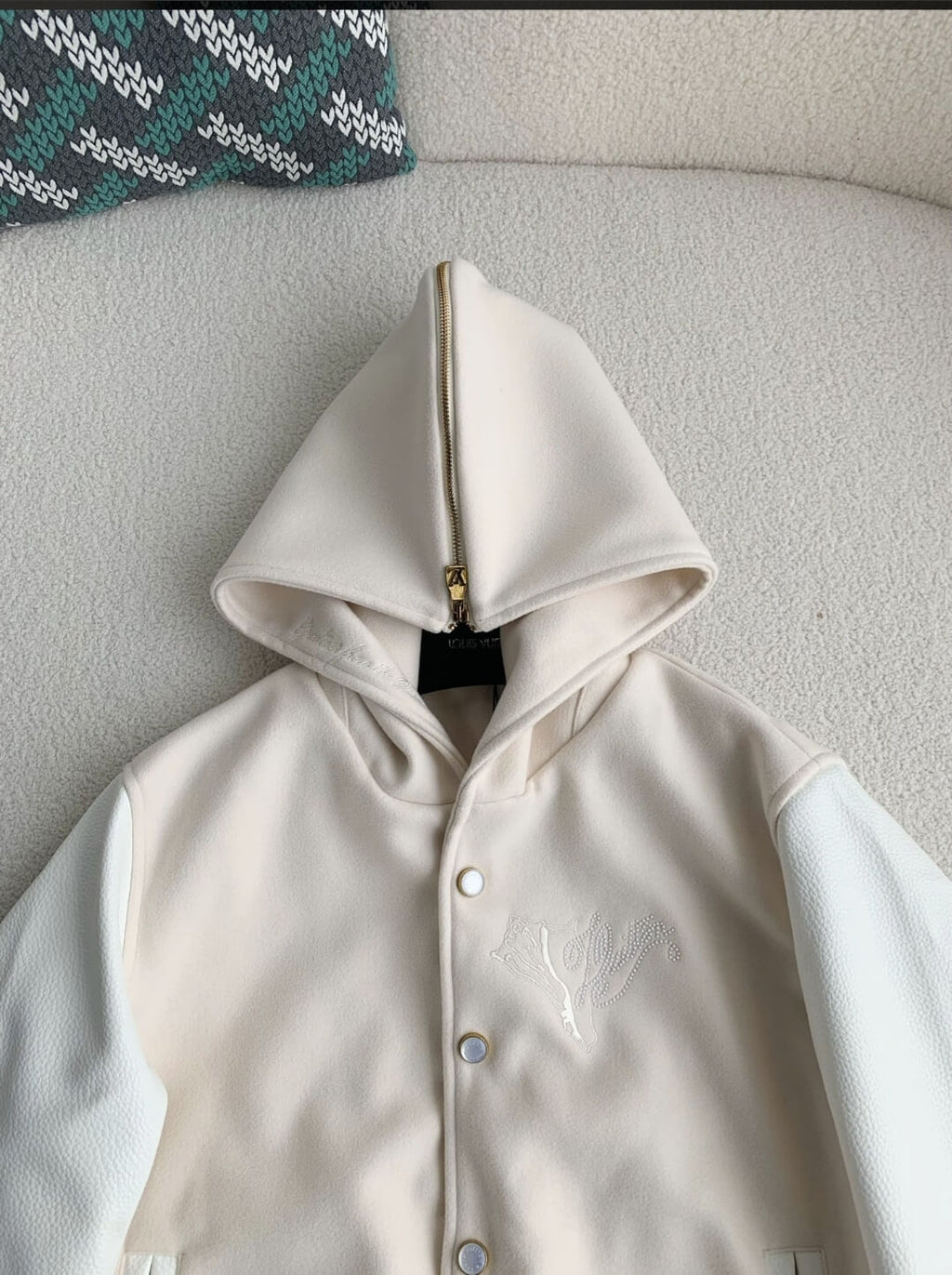Premium Calfskin Nautical Varsity Jacket