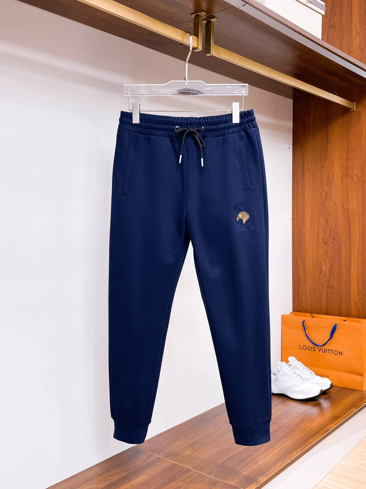 Stefano Ricci Eagle Logo Technical Jersey Tracksuit Navy Blue