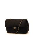Quilted Mini Flap Crossbody Bag - Black
