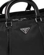 Prada Large Nylon and Leather Tote