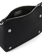 Re-nylon and Saffiano Leather Shoulder Bag
