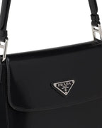 Prada Cleo Brushed Leather Shoulder Bag