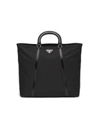 Prada Large Nylon and Leather Tote