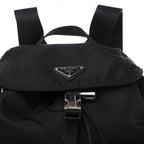Black Zaino Nylon Backpack