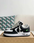 Louis Vuitton X Nike Air Force 1 Low Black White Sneaker