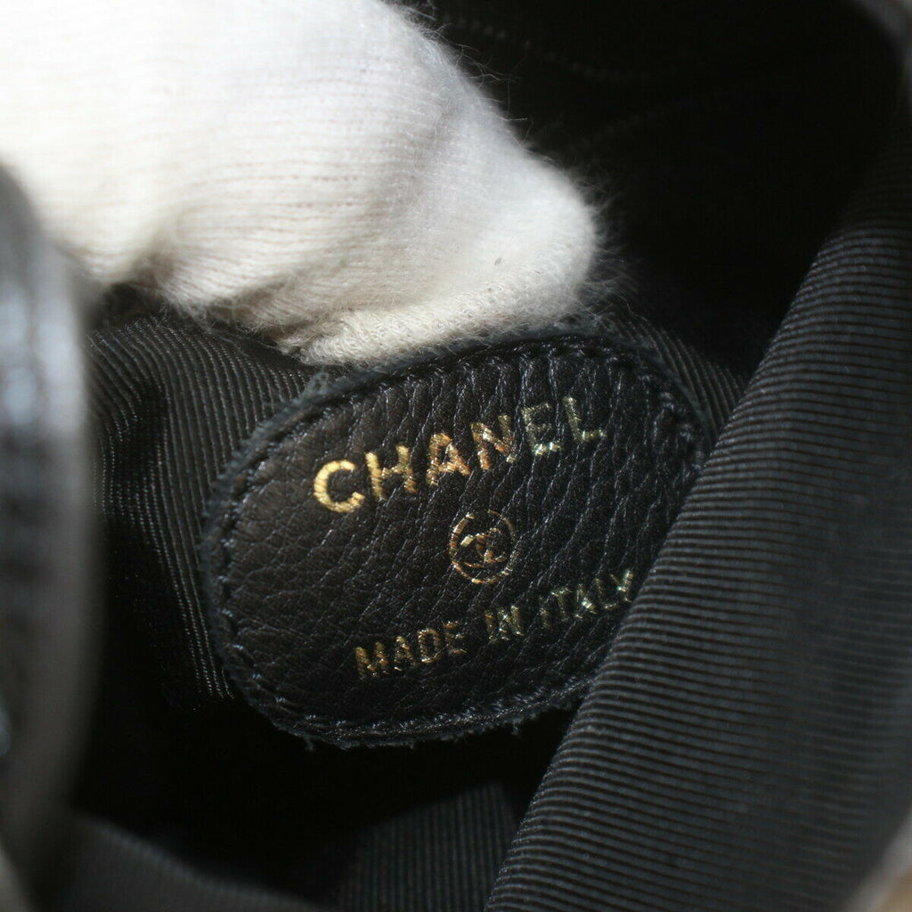 Chanel Shoulder Bag Gray Lambskin
