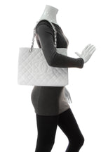 GST Grand Shopping Tote Bag - White Caviar