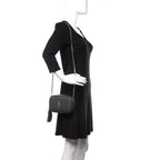 Saint Laurent Camera Lou Grain De Poudre Matelasse Monogram Mini Asphalt Grey Leather Cross Body Bag