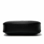 Saint Laurent Camera Lou Grain De Poudre Matelasse Monogram Mini Black Leather Cross Body Bag