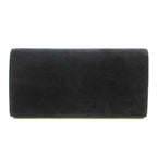 Saint Laurent Cassandre Classic Monogram Tassel Black Suede Clutch