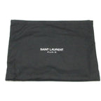 Saint Laurent Cassandre Classic Monogram Tassel Black Suede Clutch