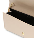 Saint Laurent Clutch Uptown Envelope Beige Leather Cross Body Bag