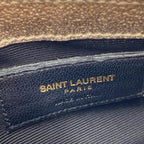 Saint Laurent College Monogram Classic Chain Wallet Matelasse Baby Chain Gold Leather Shoulder Bag