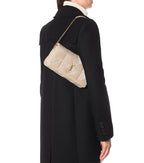 Saint Laurent Jamie Suede Patchwork Monogram Medium Baguette Sea Salt Beige Lambskin Leather Shoulder Bag