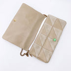 Saint Laurent Jamie Suede Patchwork Monogram Medium Baguette Sea Salt Beige Lambskin Leather Shoulder Bag