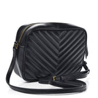 Saint Laurent Lou Monogram Quilted Camera Gold Ghw 2021 Black Leather Cross Body Bag