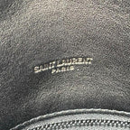 Saint Laurent Lou Small Puffer Lambskin Flap-top Hardware Bhw Black Leather Shoulder Bag