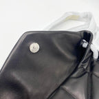 Saint Laurent Lou Small Puffer Lambskin Flap-top Hardware Bhw Black Leather Shoulder Bag