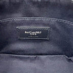 Saint Laurent Monogram Camera Belt Lou Grey Calfskin Leather Cross Body Bag