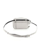Saint Laurent Monogram Camera Belt Lou Grey Calfskin Leather Cross Body Bag