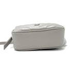 Saint Laurent Monogram Camera Belt Lou Grey Calfskin Leather Cross Body Bag