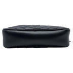 Saint Laurent Monogram Camera Lou Matelasse Black Calfskin Leather Cross Body Bag